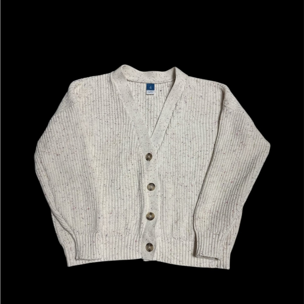 Old Navy Little Girls Cocoon Oatmeal Cardigan Sweater